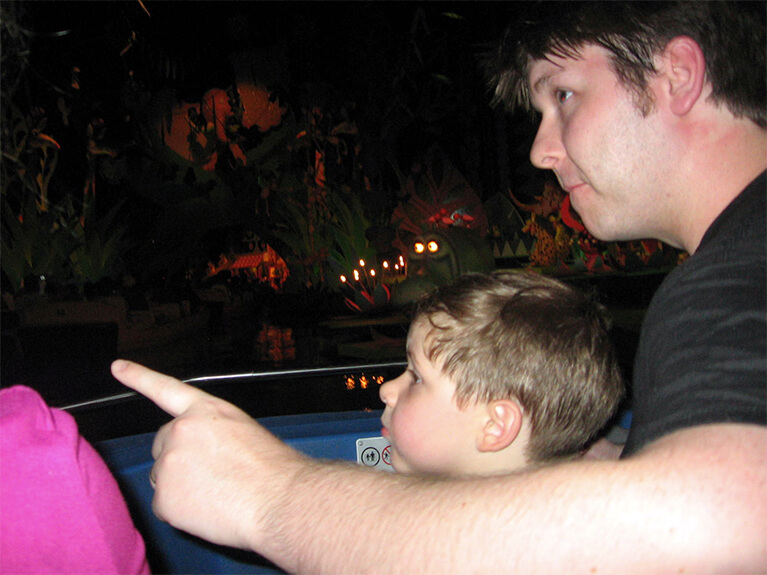 Eric Hersey showing Hunter it's a small world...