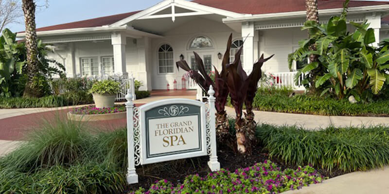 Grand Floridian Spa Sign