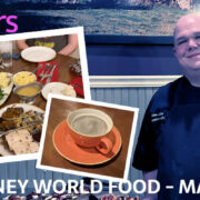 Chef Adam with pictures of food we took in March 2023 at Walt Disney World