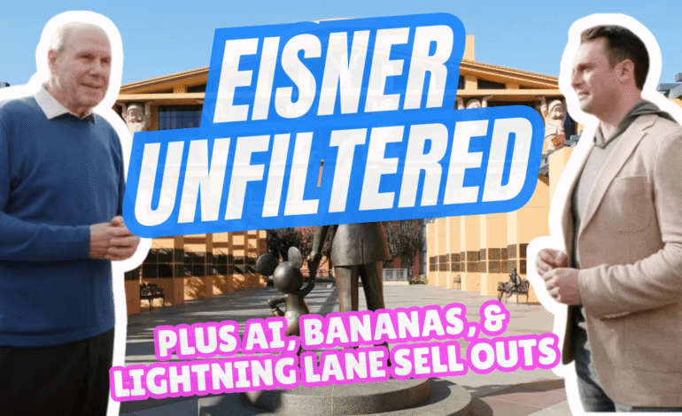 Eisner Unfiltered, Disney’s AI Investment, Savannah Bananas & $449 Lightning Lanes