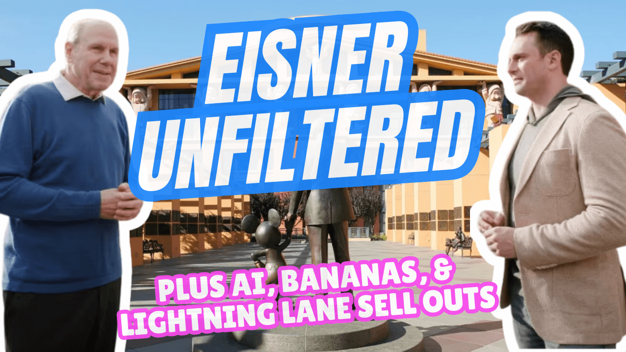 Eisner Unfiltered, Disney’s AI Investment, Savannah Bananas & $449 Lightning Lanes
