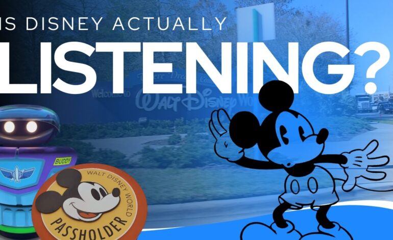 Is Disney Actually Listening…