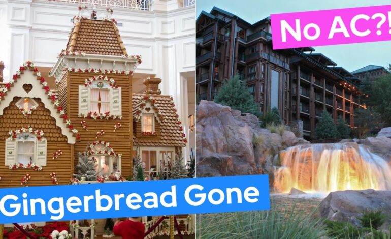 Gingerbread Houses and the Great Wilderness Lodge AC Meltdown